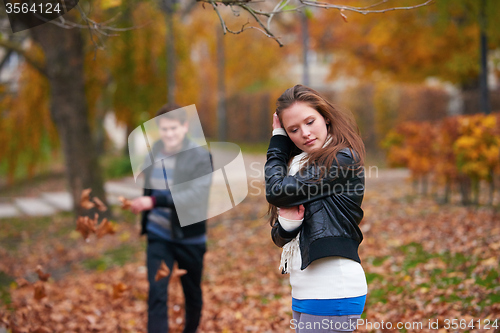 Image of autumn couple