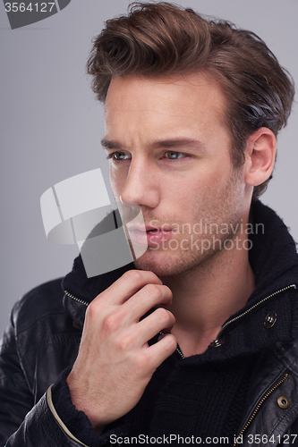Image of handsome young man portrait