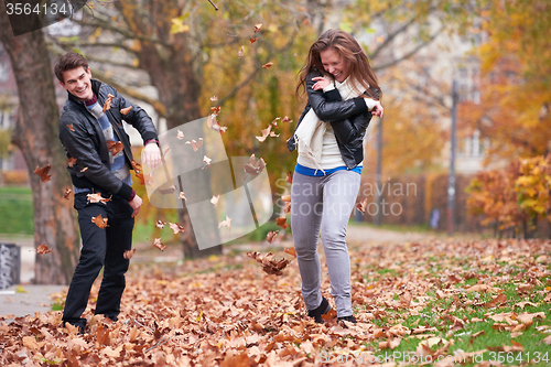 Image of autumn couple