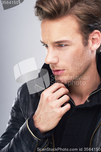 Image of handsome young man portrait