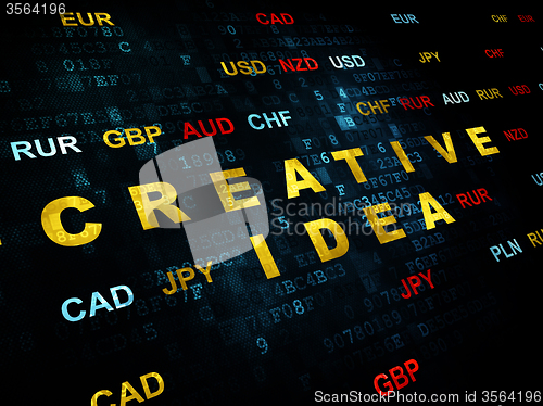 Image of Business concept: Creative Idea on Digital background