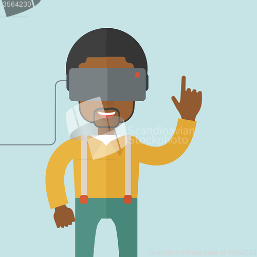 Image of Virtual relaity headset.