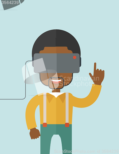 Image of Virtual relaity headset.