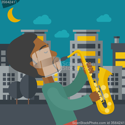 Image of Saxophonist.