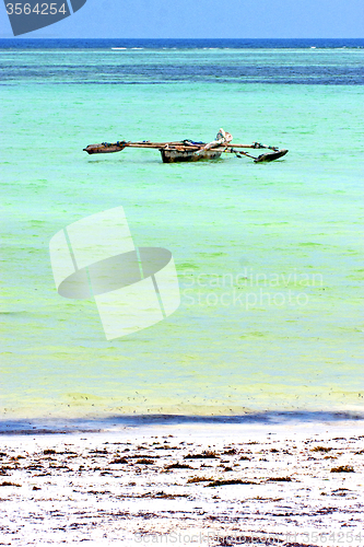 Image of beach   in zanzibar   indian     sand isle  sky  and sailing