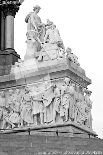 Image of albert monument in london england kingdome and old construction