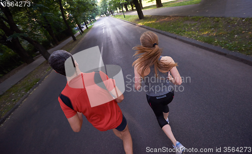 Image of couple jogging