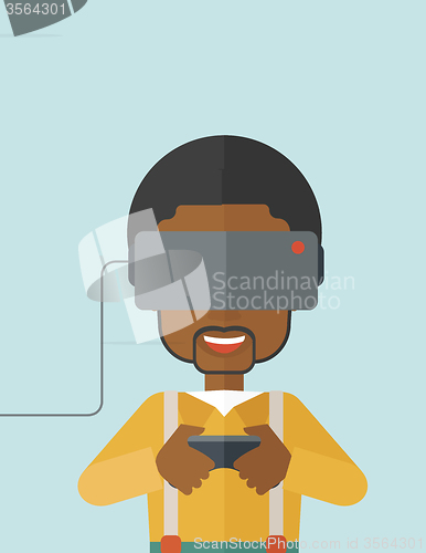 Image of Virtual relaity headset.