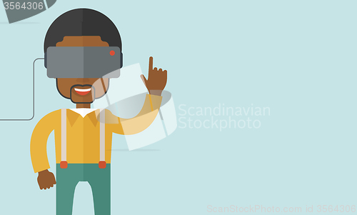 Image of Virtual relaity headset.
