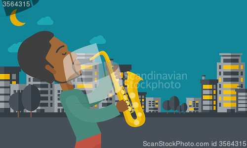 Image of Saxophonist.