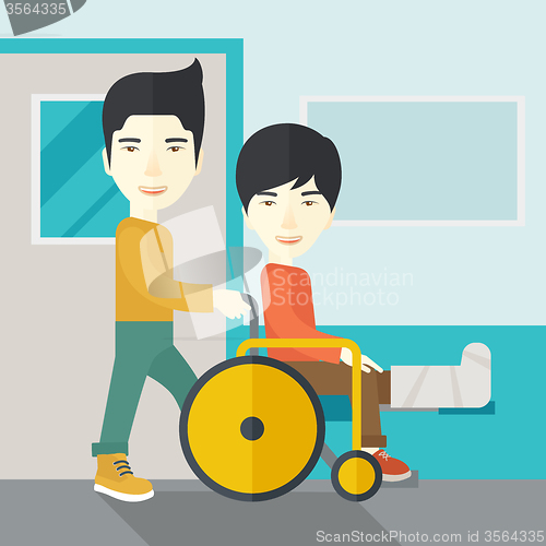 Image of Patient in wheelchair.