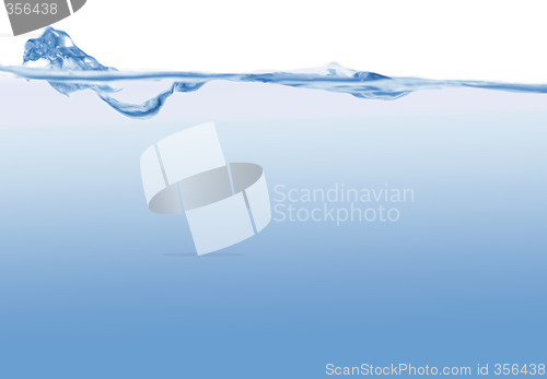 Image of Abstract blue wave background