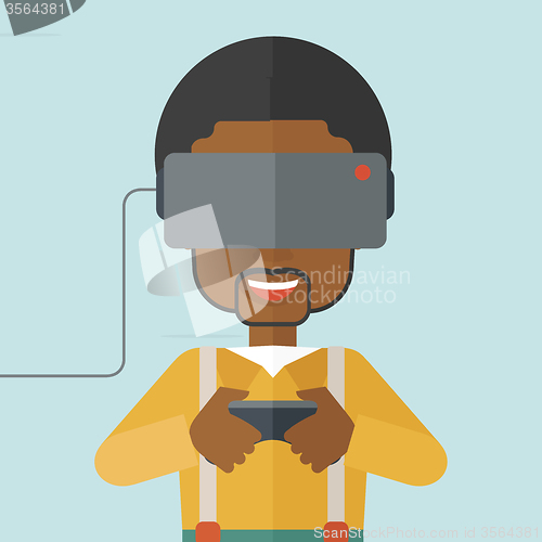 Image of Virtual relaity headset.