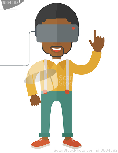 Image of Virtual relaity headset.