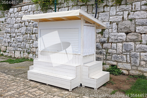 Image of White Kiosk