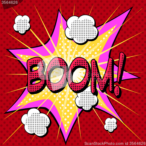 Image of Boom comic book style explosion