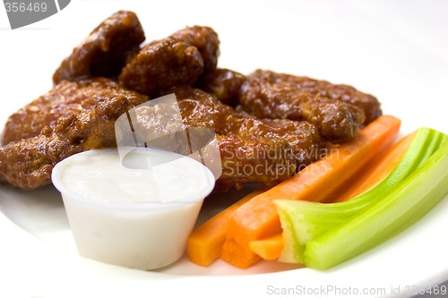 Image of Chicken Wings, Celery and Carrots