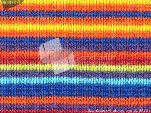 Image of Multicolored horizontal stripe fabric background