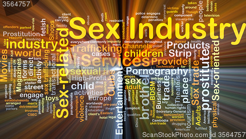 Image of Sex industry background concept glowing