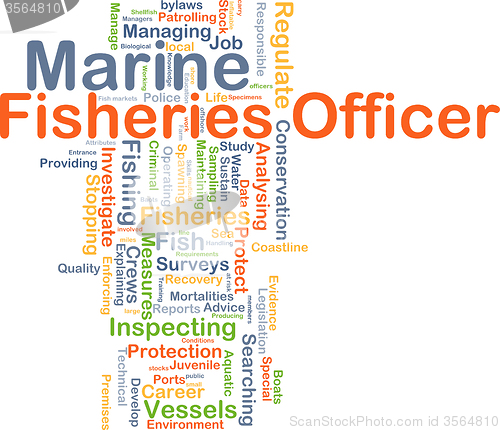 Image of Marine fisheries officer background concept