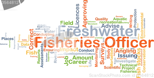 Image of Freshwater fisheries officer background concept