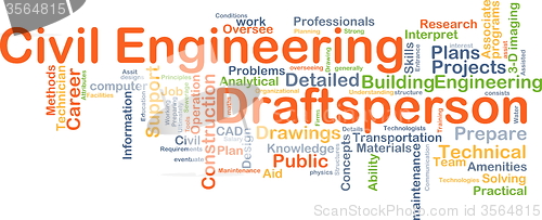 Image of Civil engineering draftsperson background concept