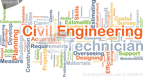 Image of Civil engineering technician background concept