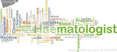 Image of Haematologist background concept