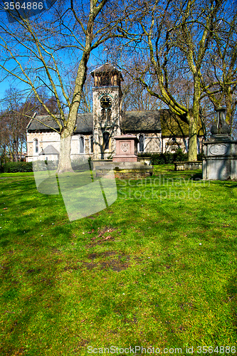 Image of in cemetery  england old construction and    history