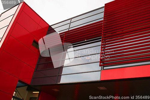 Image of Red modern building