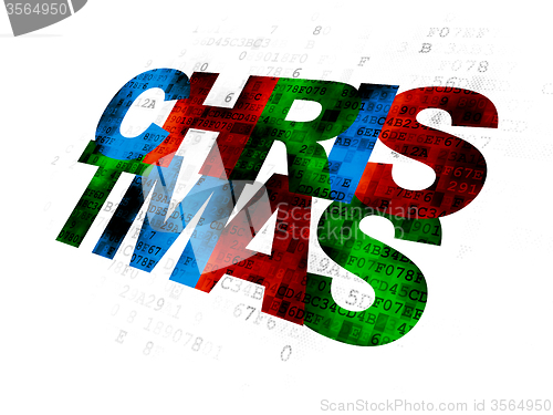 Image of Holiday concept: Christmas on Digital background