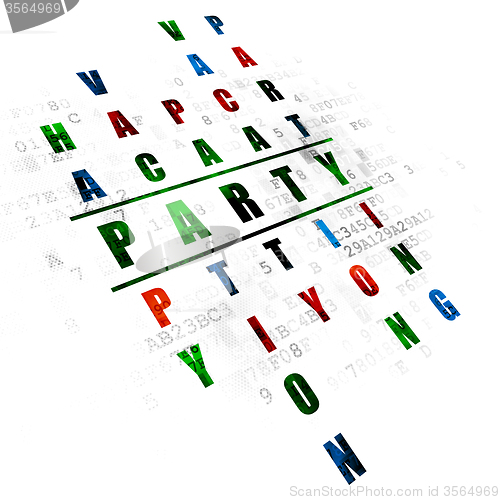 Image of Entertainment, concept: Party in Crossword Puzzle
