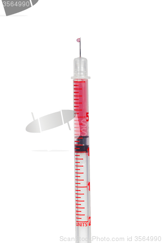 Image of Disposable plastic hypodermic syringe