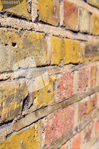 Image of in london     texture  wall and ruined brick