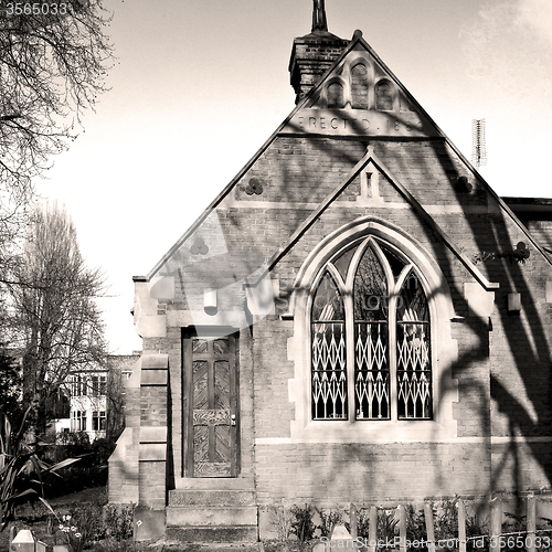 Image of in cemetery  england europe old construction and    history