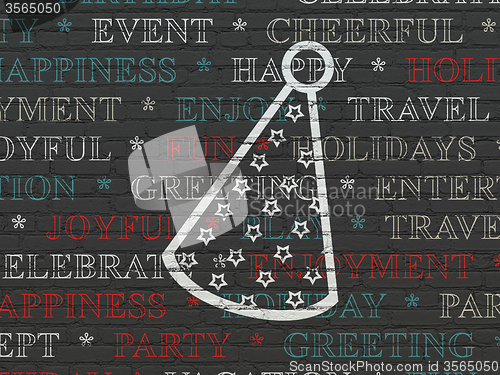Image of Entertainment, concept: Party Hat on wall background