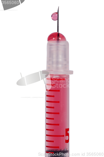 Image of Disposable plastic hypodermic syringe