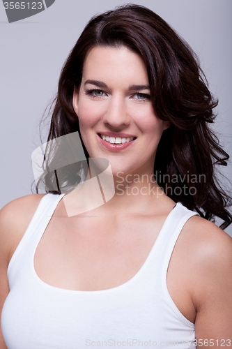 Image of Smiling attractive woman with a lovely smile