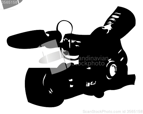 Image of camera for shooting movies