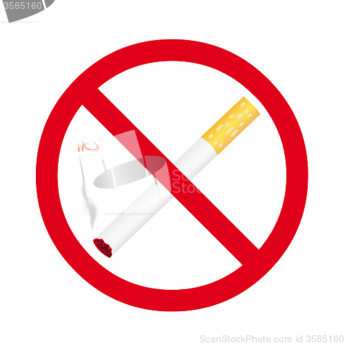 Image of Cigarette stop sign