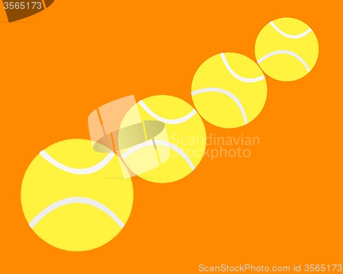 Image of four tennis balls