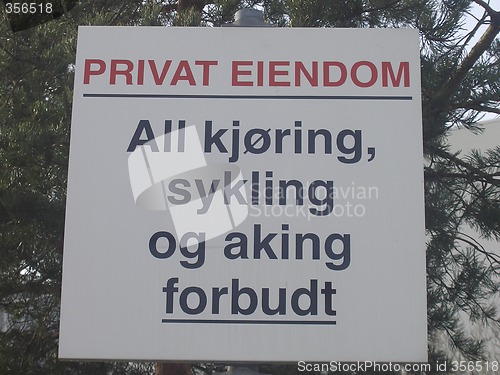 Image of Private property sign