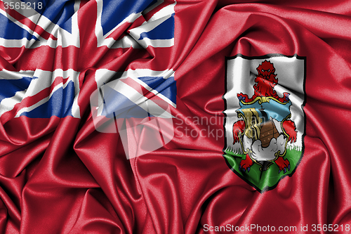 Image of Satin flag - flag of Bermuda