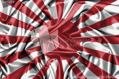 Image of Satin flag - flag of Japan