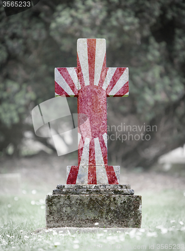 Image of Very old gravestone in the cemetery