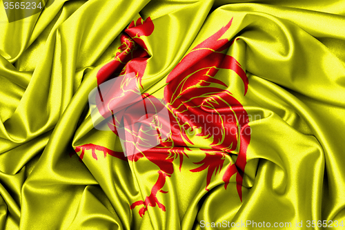 Image of Satin flag - flag of Wallonia