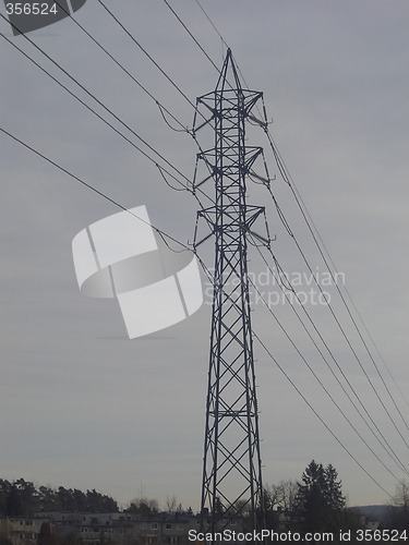 Image of High voltage power lines