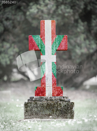 Image of Very old gravestone in the cemetery