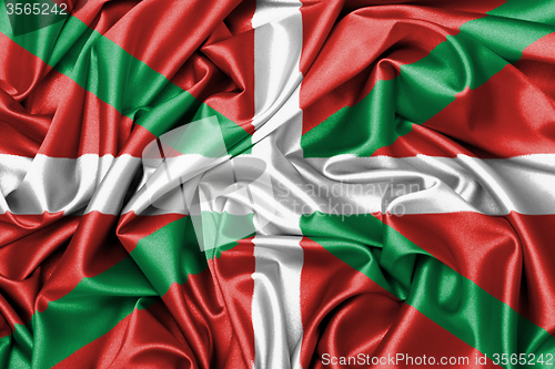 Image of Satin flag - flag of Basque Country