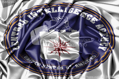 Image of Satin flag - flag of the CIA